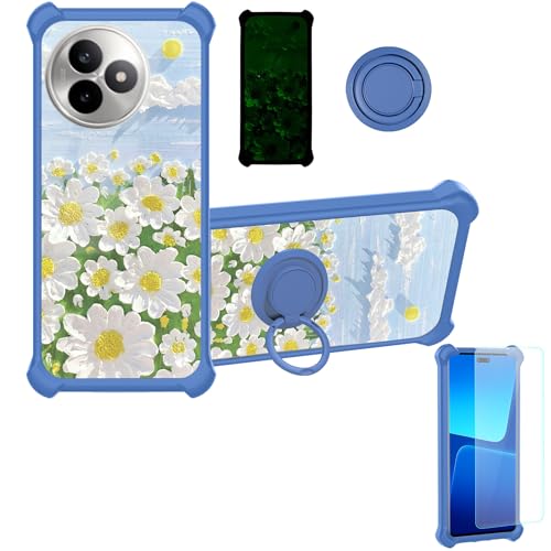 Custodia Comaptibile per Xiaomi Redmi K80 Ultra Case con 9H HD Vetro Temperato Cover Supporto PC + YGL-CJ silicone