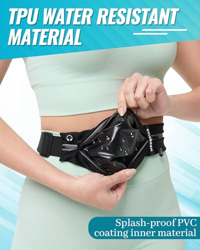 MOCOCITO Laufgürtel für Handy, Lauftasche, Hüfttasche für Jogging, Sport Jogging Gürtel, Running Belt, Fitnessgürtel, Handytasche, Geeignet für Mobiltelefone verschiedener Modelle und Größen(Schwarz)