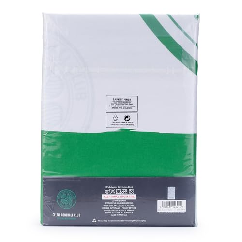 Officially Licensed Celtic FC Double Bedding Set, Reversible and Includes Pillowcase, Perfect for Kids - Image 4