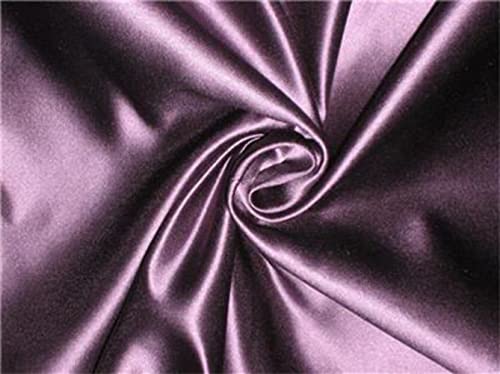 45 Momme Silk Dutchess Satin Fabric Aubergine Color 54