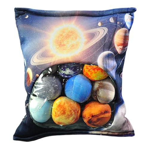 Space Plush Pillow - Cute Galaxy Stuffed Cushion Toy, Soft Astronaut Themed Doll Pillow | Decorative Sofa Bed Cushion, Nursery B