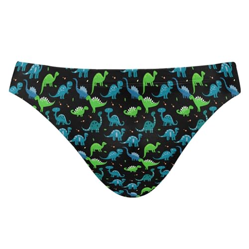 Men's Swim Briefs Cute Dinosaur Swimsuit Beach Swimwear Bikini M B0404083