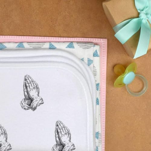 Azeeda 'Praying Hands' Baby Burp/Wash Cloth (BC00033681)3
