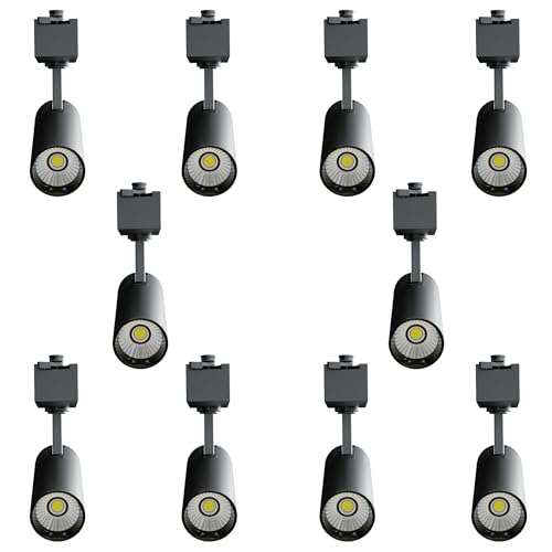 Image of Nortek Della+ 30W LED Track Light, Surface & Spot Light for Ceiling, Track Rail Included, Cylinder Focus Light for Living Room, Showroom, Gym, Modern Ceiling Lighting,Cool White Pack of 10