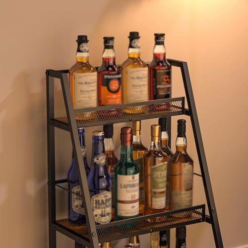 Soporte Industrial Vintage para Botellas, 3 Niveles miniatura 4