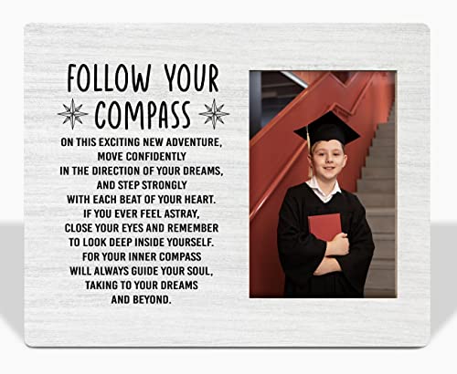 Encouragement Gifts Picture Frame, Tabletop Picture Frame Plaque Gift, Rustic Style Wooden Tabletop Photo Frame For Teen, Bedroom Study Decor Plaque, Graduation Gift, Student Gift, New Job Gift #TOP1