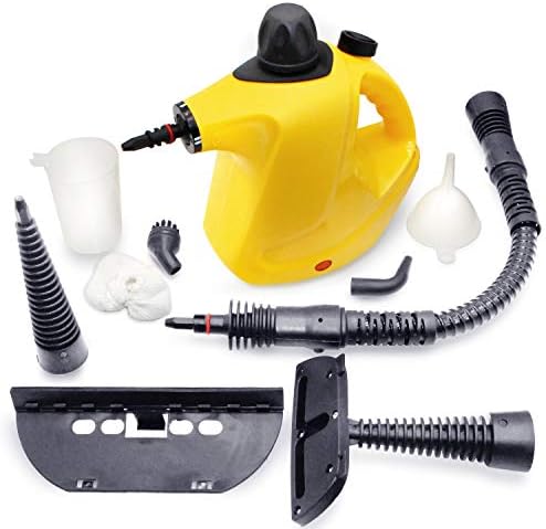 LINLUX Handheld Pressurized Steam Cleaner-450ML Large Capacity, with 9-Piece Accessory Set, Chemical-Free Steam Cleaning for Home, Auto, Patio, More