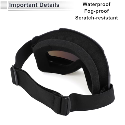 1Pc Universal Motorcycle Goggles Dimmable Sunglasses UV Protection Matte Black Red TPU PC4