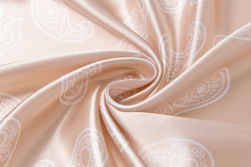 Image of 35 inch Men's Silk Cowboy Scarf - Oversized Western Bandana Neckwear, Large Square Scarf with Gift Packaging