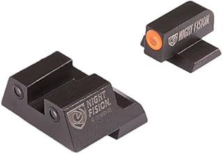 Night Fision CNK-027-003-OGZG Perfect Dot Night Sight Set, Canik TP9SF Elite, TP9SF, & TP9SA, Front, Square Rear, Orange Front with Grn Tritium, Black Rear with Grn Tritium
