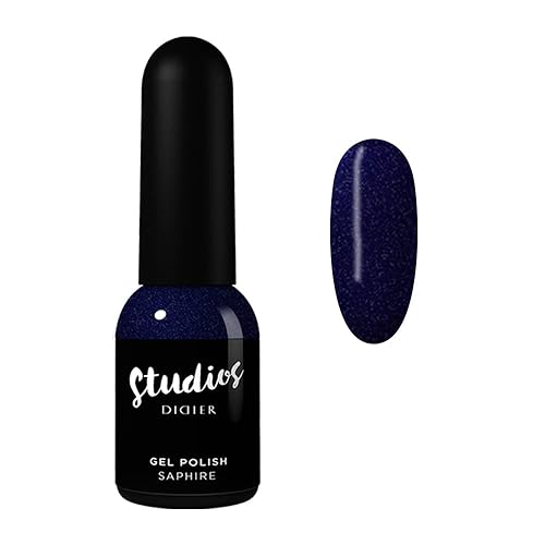 DIDIER LAB - Studios Gel Polish Saphire - Productos profesionales de manicura y pedicura - Pigmento rico para una cobertura completa de las uñas -