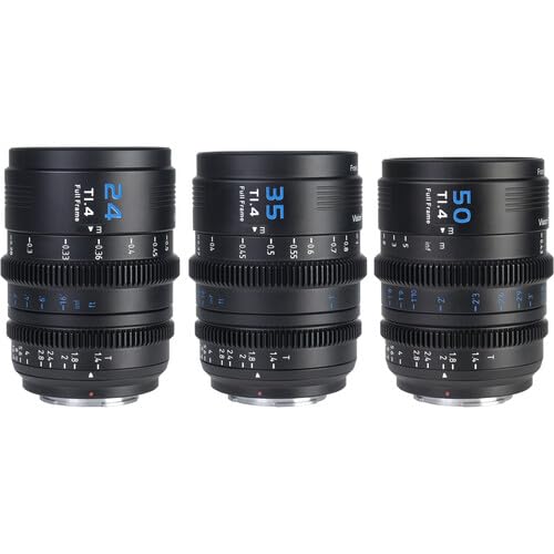 Sirui VP-1 Vision Prime T1.4 Full-Frame Cine 3-Lens Kit (Black)