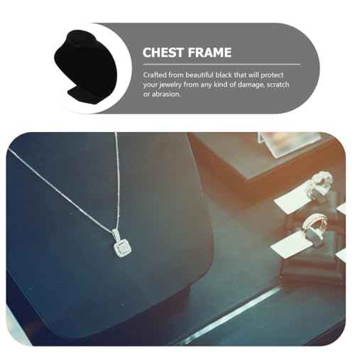 Présentoir de collier Healvian buste de présentation bijoux base robuste anti-rayure - 7