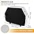 BBQ Grill Cover 65Inch Waterproof Heavy Outdoor Barbecue Gas Grill Covers Fade and UV Resistant Smoker Covers with Adjustable Drawstring for Dust Wind Black