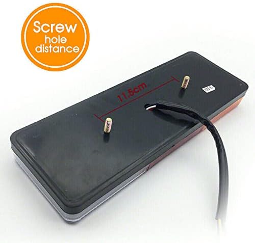 2Pcs 12-24V 75 LED Rear Trailer Tail Lights Caravan Truck Boat Pair Kit