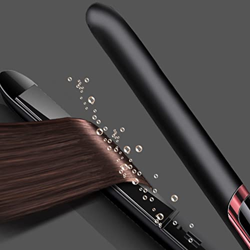 Plancha para el cabello y rizador 2 en 1 Semme, con placas de cerámica y tecnología PTC, calentamiento rápido en 10 segundos, herramienta de peinado profesional para mujeres, uso en casa o dormitorio, fabricada en aleación y plástico miniatura 3