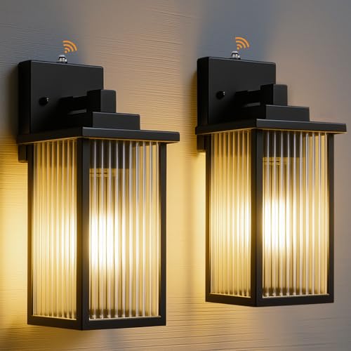 hameso 2 Pack of 13 Inch Matte Black Outdoor Wall