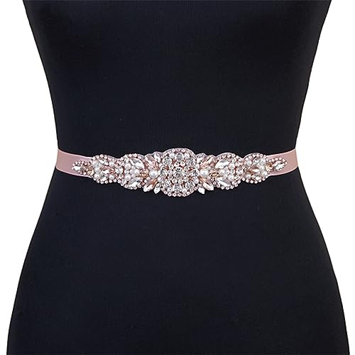 Pulcykp Bridal Sash And Belt Wedding Sash Prom Dress Belt Rhinestone Applique Bridesmaid Sash3