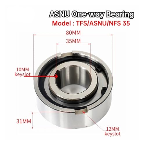 Roulement unidirectionnel ASNU35 pour stopper l'inversion de marche TFS35
