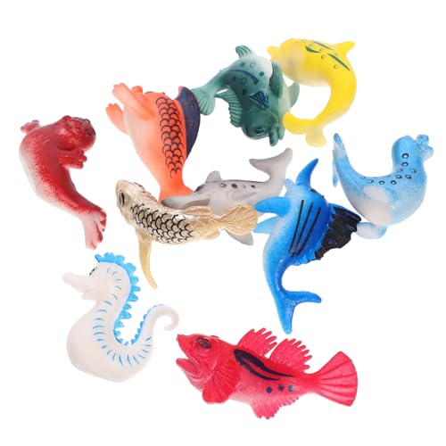 UTHCLO 10 Piezas Figuras Animales Marinos de PVC Set Educativo para Decoración Pastel Fiesta Juguetes Creativos UTHCLO 10 Piezas Figuras Animales Marinos de PVC Set Educativo para Decoración Pastel Fiesta Juguetes Creativos