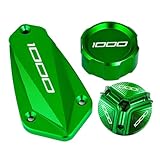 Pièce du réservoir Pièces De Moto Couvercle Réservoir Liquide Frein Avant Arrière Bouchon Remplissage D'huile Moteur pour Kawasaki Z1000 Z 1000 Z1000R 2011 2020 2021 2022 2023 2024(Green)
