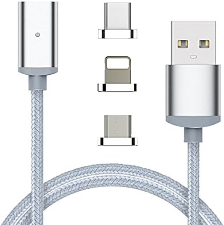 3 in 1 3ft High Speed Charging Magnetic Cable Nylon For Android Or Apple Product lightning type c micro usb