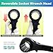 WEDO Scaffold Podger Ratchet Wrench,One Side Socket Wrench,Quick Release Spud Wrench,1 3/7 Inch Socket Spud Ratchet,36mm Metric,Length 435mm Ratchet Spanner,Cr-V