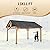 INTER HUT 11x13 Hardtop Gazebo, Galvanized Steel Gable Roof with Cedar Wood Frame Outdoor Pavilion for Patio, Garden, Deck and Lawn, Natural Wood/Black
