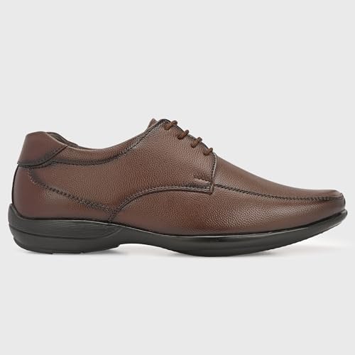 Image of Centrino Formal Shoes for Men | Lightweight Comfortable Office Shoes for Man Stylish | Cushioned Insole Lace-Up Shoes for Men | Durable TPR Sole | Trendy Classic Design Footwear for Men (8116)