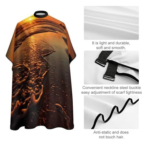 Capa de corte Orange Sunrise Beach para Adults miniatura 4