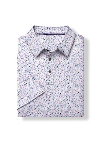 Image of ZITY Men's Golf Shirts Short Sleeve Print Patterns Casual Collared Polo