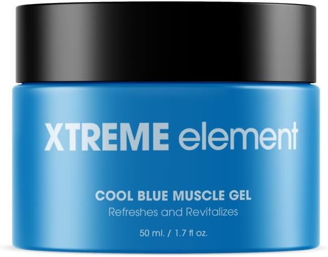 Cool Blue Muscle Gel | Workouts Muscle Cooling Essential Oils for Smooth Body, Muscle Gel to Attain Flexible Joints, Soothe and Healing Gel | Natural, Plant-Based, and Cruelty-Free