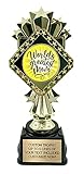 Best Mom Trophy - Award for World’s Greatest Mother - 9 Inches Tall with Custom Engraved Plate!