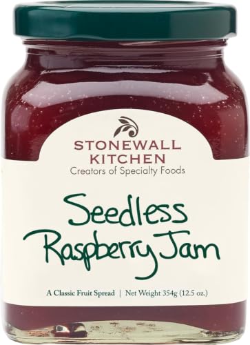 Stonewall Kitchen Seedless Raspberry Jam, Raspberry Jelly, 1...
