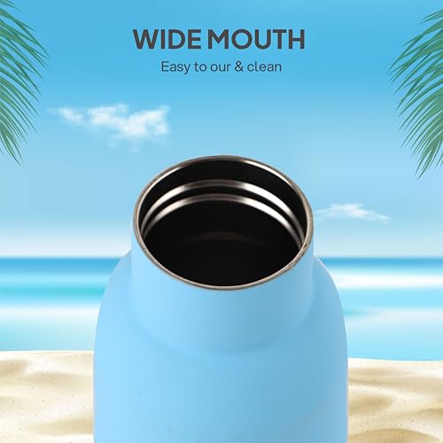 Image of CELLO Kidzbee Gripmate Insulated Stainless Steel Flask 400 ml, Black | 3D Summer Design Double Wall Vacuum Insulated Freezer & Fridge Safe, Rustproof & Leakproof Lightweight School Kids Water Bottle