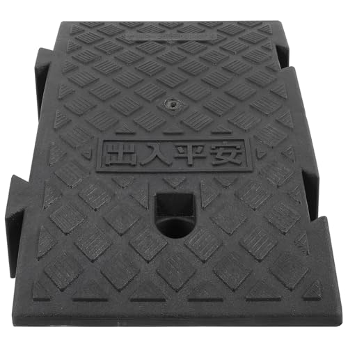 Rampas de umbral plásticas 26x40x16cm negras antideslizantes
