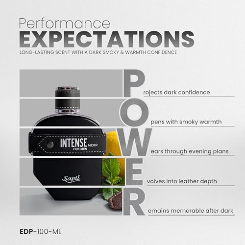 Image of Sapil Intense Noir Liquid Eau De Parfum For Men - 100 ml