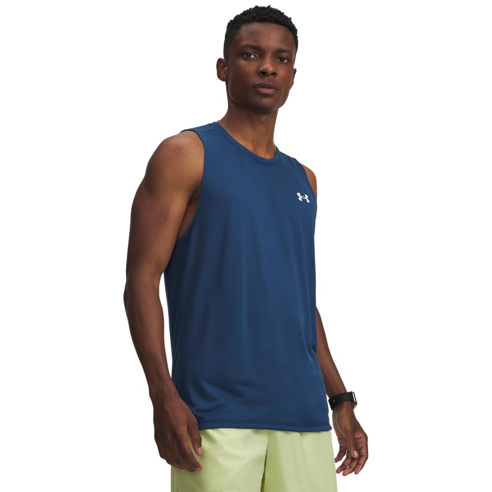 Under Armour UA Tech Tank - Wham Blue/Bianco - XS