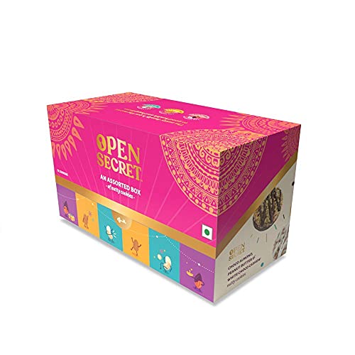 Open Secret Diwali Gifts | Pack of 12 Cookies | Diwali Gifts for Family and Friends, Diwali Gifts for Employees, Diwali Gift Box, Cookies Gift Hamper