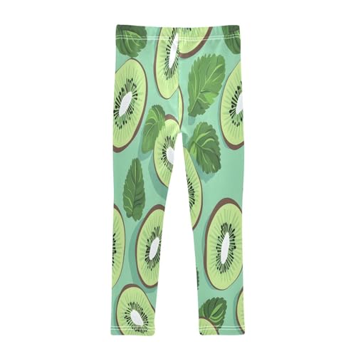 Bolaz Toddler Girls Leggings Printed Yoga Pants Leggings Mint Kiwifruit for Kids2