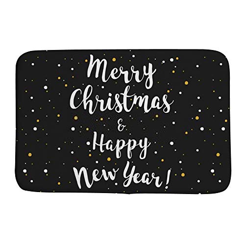 Paillasson velours corail Merry Christmas tapis d'entrée 36x24 - 3
