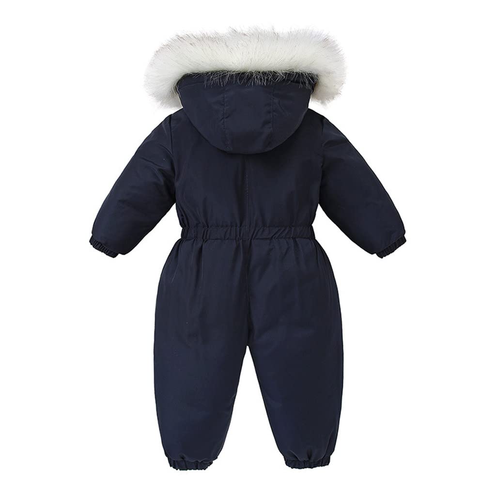 BRONG Bebé Niñas Traje de Nieve Mono Niños Impermeable Mameluco Chaquetas de Esquí Traje Niños Lana Abrigo Antivento Desgastar