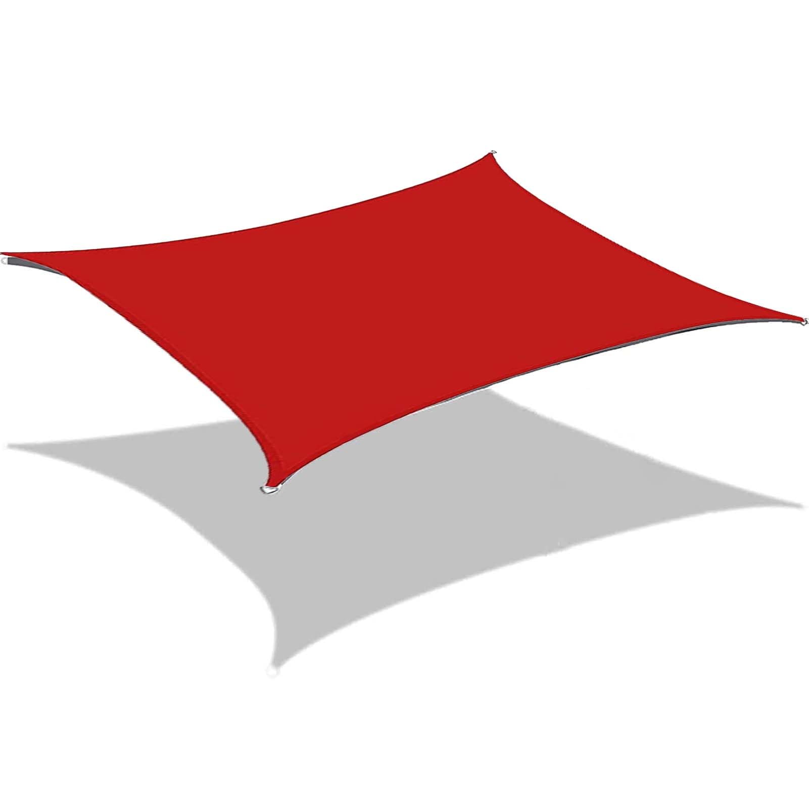 GJZQDKX Breathable HDPE Rectangular Shade Sail - 95% UV Protection, Weatherproof, Waterproof, Dust & Wind Resistant Canopy for Patio, Balcony, Garden & Outdoor Use