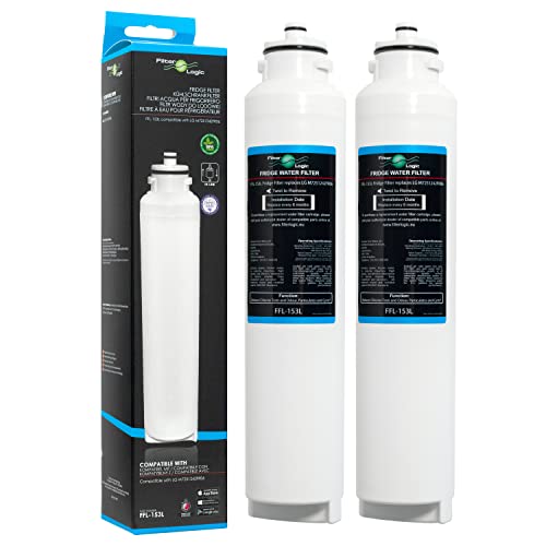 Filterlogic FFL-153L | 2x Filtro de agua compatible con LG M7251242FR-06 Ultimate ADQ32617701 ADQ32617703 Cartucho de repuesto del filtro de agua del frigorífico