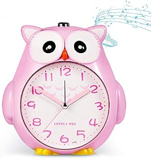 KOROTUS COLLECTION Owl Alarm Clock for Kids with Night Light and Snooze