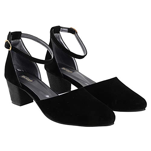 Image of Do Bhai Women Material Suede Stylish Pointed Toe Fashion Heel Sandal - Belly-J2