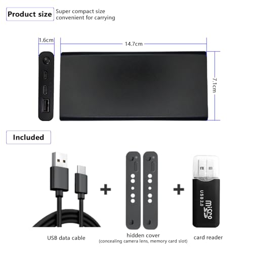 Yingzikeji K6 Hidden Camera - 1080P 10000Mah Spy Camera - Power Bank Camera - Small Secret Camera - Home Security Camera Nanny Cam With Night Vision, Motion Detection thumb #8