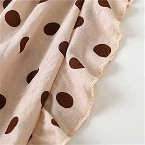 Moonker Linen Cotton Pants for Girls Spotted Elastic Waist Baggy Soft Comfy Sweatpants Lightweight Loose Girls4