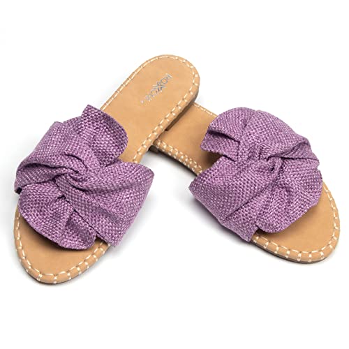 Roxoni Open Toe Sandal Slippers For Women - Indoor Outdoor Slides Shoes For Women - Spring Summer Slippers For Women #TOP5