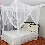 4 Corner Post Mosquito Net Canopy Bed Curtains Elegant Mosquito Net Set Princess Decoration Canopy C
